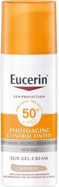 Produktbild Eucerin SUN Face Photoaging Control Tinted mittel LSF 50+ (Sonnencreme Gesicht, SPF 50+, 50 ml, 104 g)