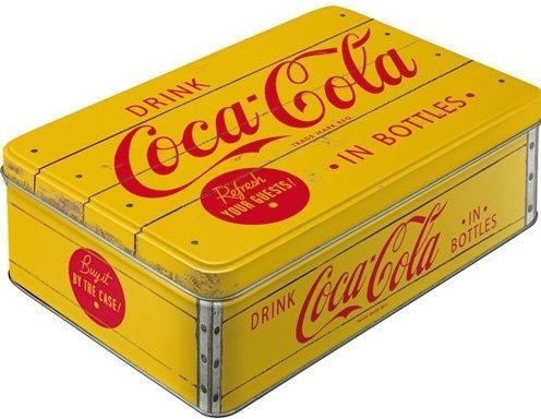 Produktbild Nostalgic-Art Merchandising Vorratsdose Flach. Coca-Cola / Logo Yellow