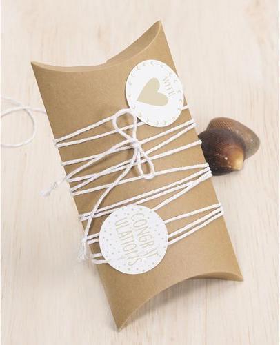Produktbild Heyda Geschenkschachtel 90 x 125 mm 6 Stück, Nature (Geschenkbox, 6 x)