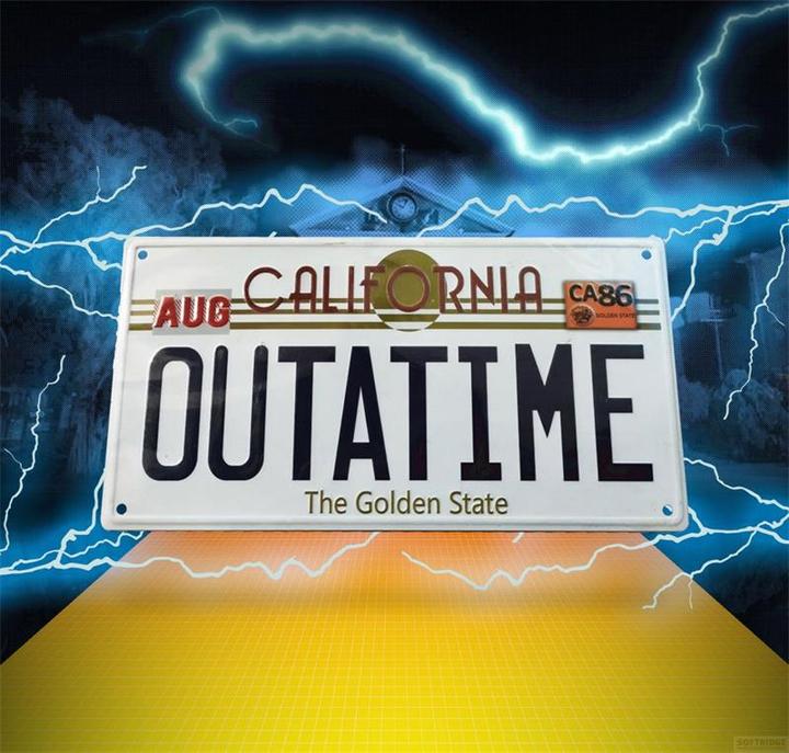 Produktbild Fanattik Zurück in die Zukunft: "Outatime" DeLorean Nummernschild 1/1 (28 x 15 cm)