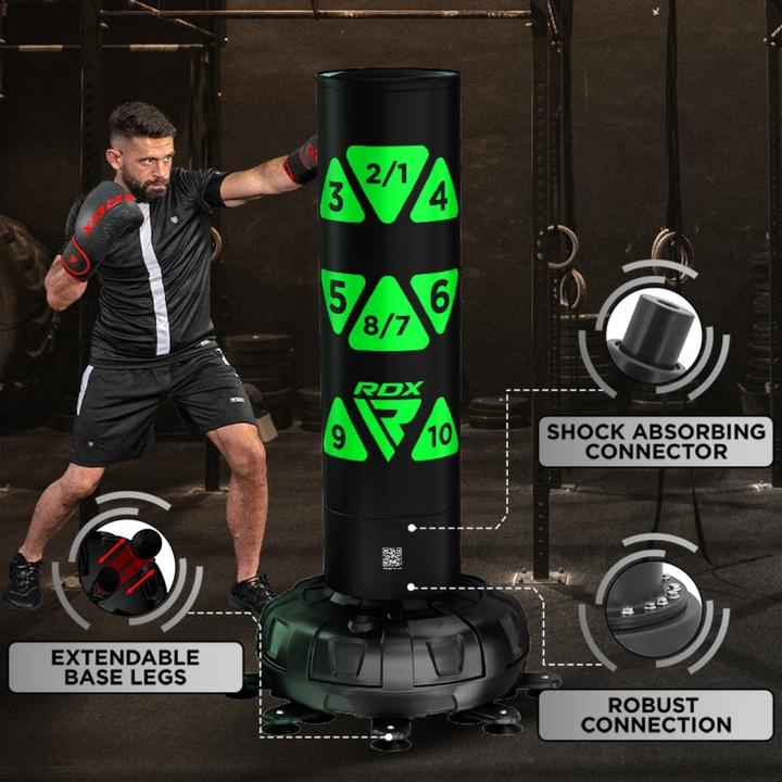 Actual product image Rdx Free Standing Adults Punch Bag Target Green - 6ft (180 cm)