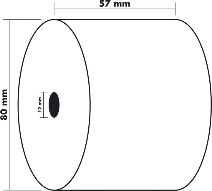 Productafbeelding Exacompta Thermische kassarol 57x80mm 76m