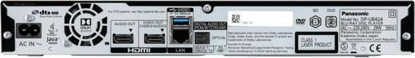 Actual product image Panasonic Dp-Ub424 (Bluray Player)