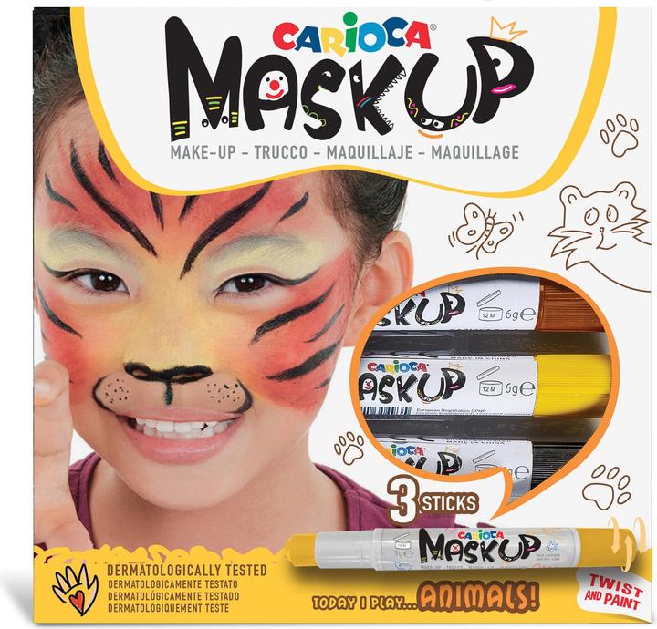 Image du produit Carioca Mack-Up Animals Box 3 pièces, jaune