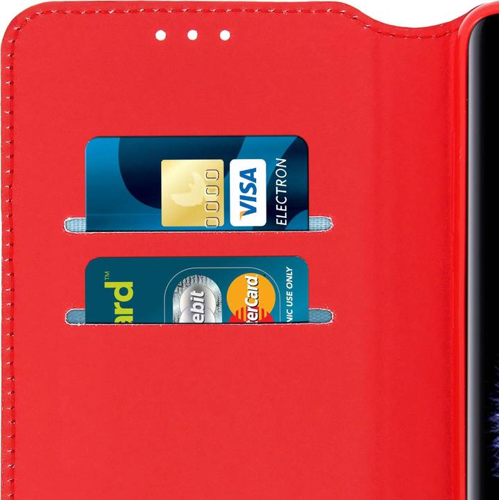 Produktbild Avizar Flip Cover Geldbörse Classic Edition für Samsung Galaxy S9 – Rot (Samsung Galaxy S9)