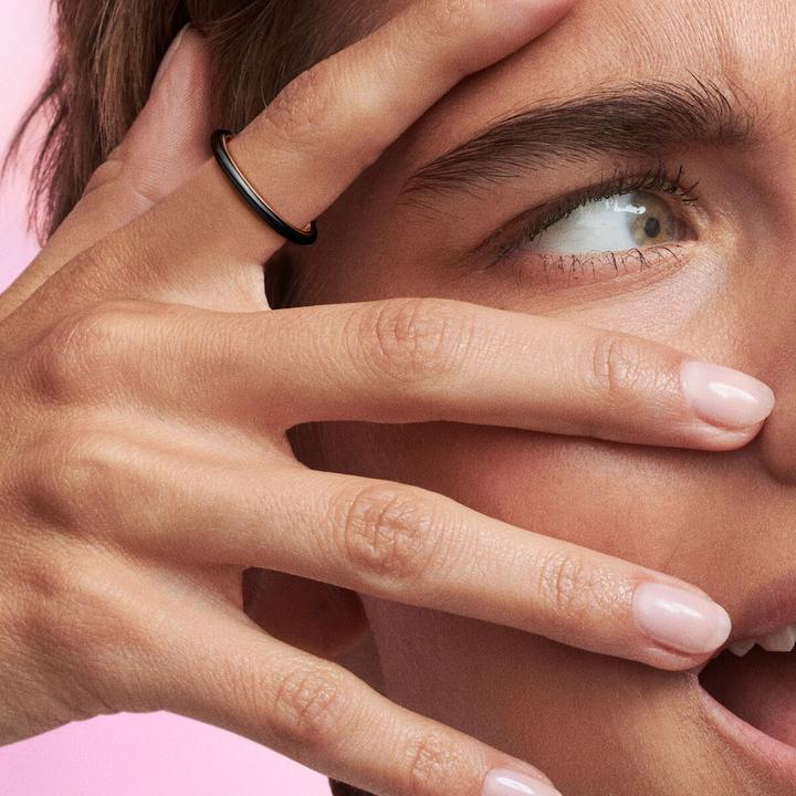 Immagine prodotto Pandora Me anello nero in oro rosa 14k (48)