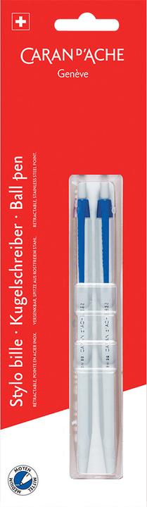 Produktbild Caran d'Ache 824 Kugelschreiber im Blister (Blau, 2 x)