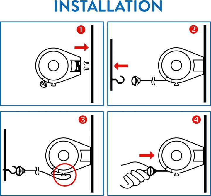 Image du produit Tatkraft Corde à linge (12 m)