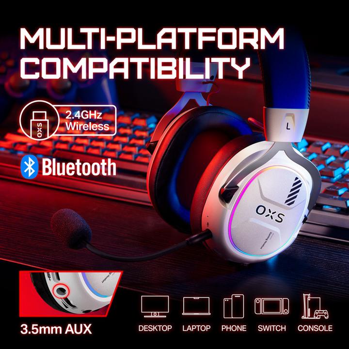 Productafbeelding OXS Storm G2 Wireless Gaming Headset 7.1 Virtual Surround Sound