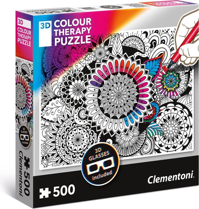 Actual product image Clementoni Colour Therapy Flowers (500 pieces)
