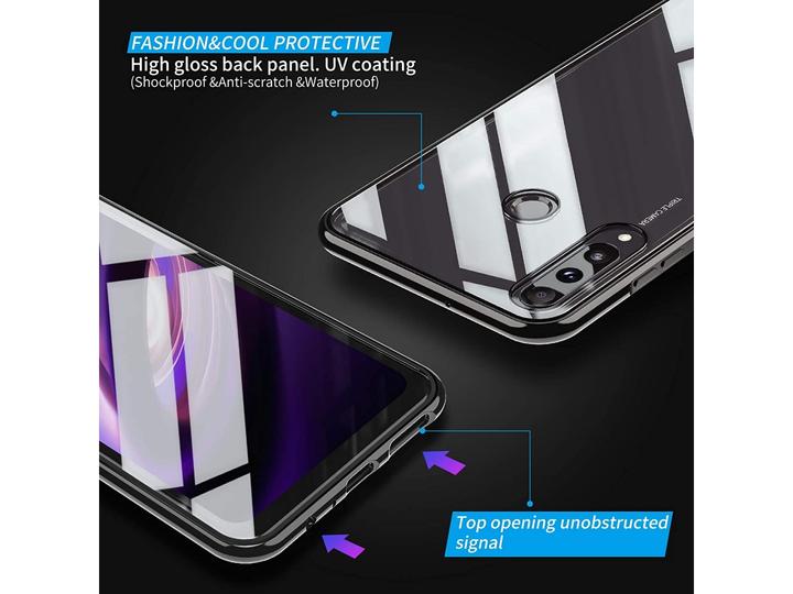 Actual product image G-Case Huawei Y6p Aluminium Magnetic Glass Case Cover (Huawei Y6p)