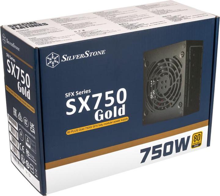 Actual product image Silverstone SST-SX750-G 80 PLUS Gold, modular - 750 Watt (750 W)