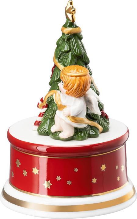 Produktbild Hutschenreuther Spieluhr Weihnachtslieder Am Weihnachtsbaum die Lichter brennen klein D.9cm