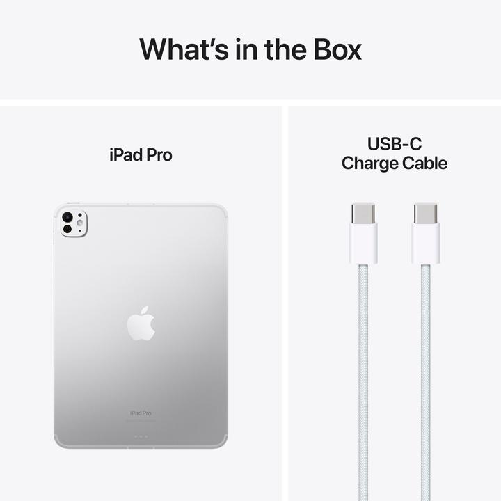 Actual product image Apple iPad Pro 11 2024 (M4) (5G, 11", 256 GB, Silver)