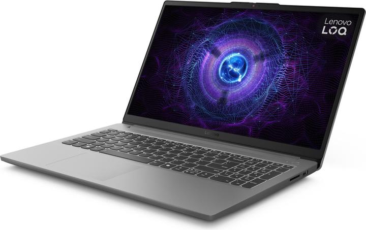 Actual product image Lenovo LOQ 15 (83LK008TGE) (grey, Intel® Core? i5-12450HX, NVIDIA GeForce RTX 4050, 16 GB DDR5, 512