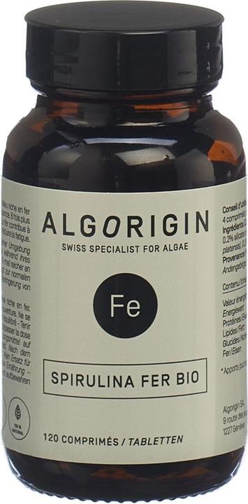 Algorigin Eisen Spirulina (120 Stück, Tabletten, 60 g)