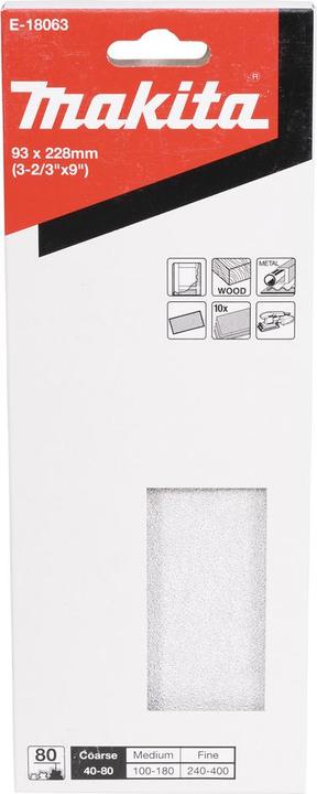 Actual product image Makita Sandpaper 228x93 mm (80)