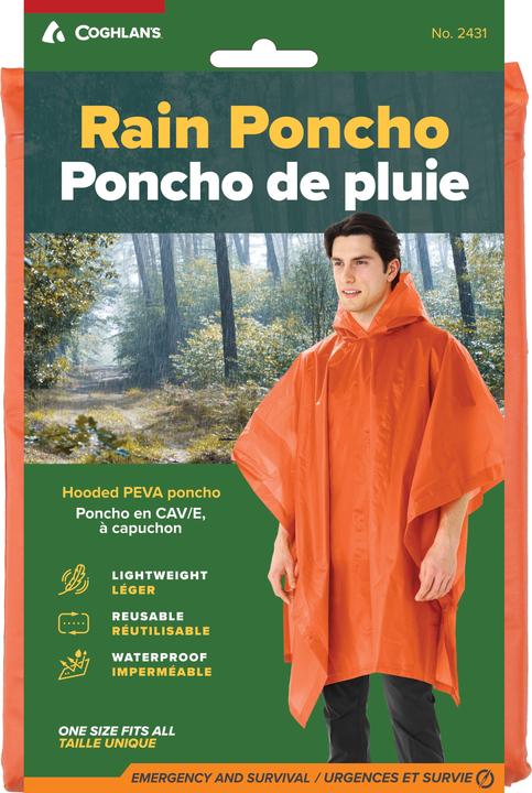 Actual product image Outdoor Spirit Rain poncho adults (One size)