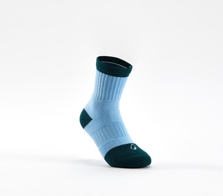Image du produit Decathlon Chaussettes De Sport Enfant Hautes Rs 500 Blanc Bleu Lot De 3 (35, 38)