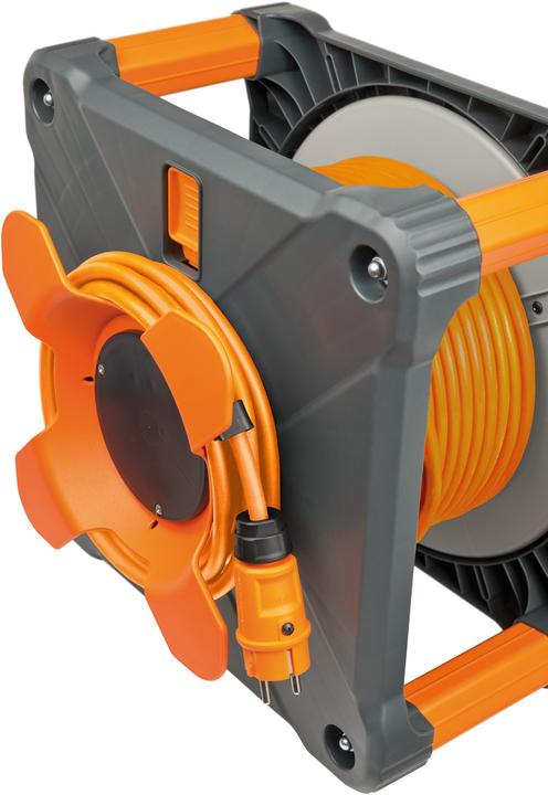 Produktbild Brennenstuhl professionalLINE Kabeltrommel mit Powerblock KC 3210 IP44 33+5m H07BQ-F3G2,5 (38 m, 2.50 mm²)