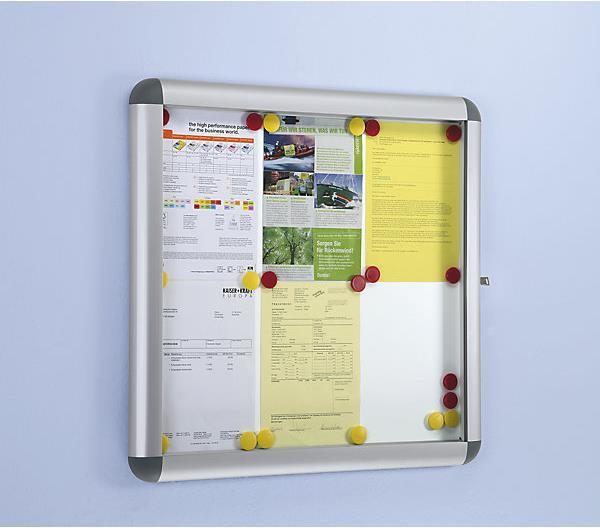 Produktbild kaiserkraft Schaukasten RONDO (Magnettafel, 95 x 100 cm)