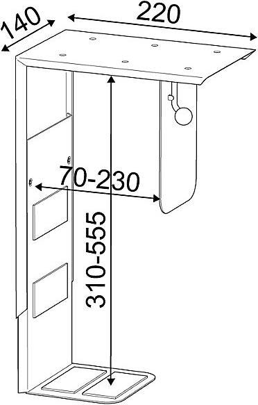 Produktbild Twinco PC-Halter zur Untermontage an Tischplatte