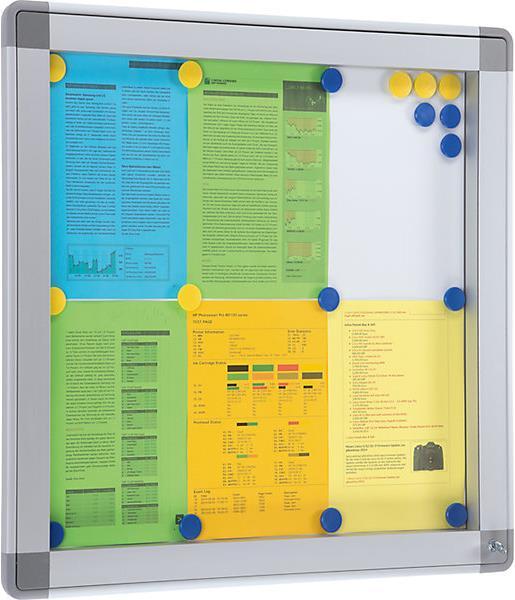 Immagine prodotto kaiserkraft Vetrina RECTO (Calamita, 116 x 101 cm)