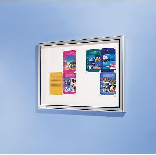 Produktbild eurokraft pro Schaukasten, Alu-Rahmen, für innen und aussen (Magnettafel, 200 x 101 cm)