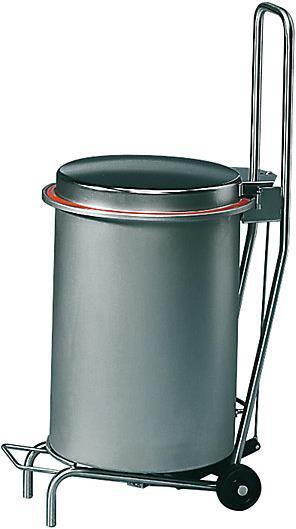 Actual product image kaiserkraft Stainless steel waste trolley BUGGY with chassis (40 l)