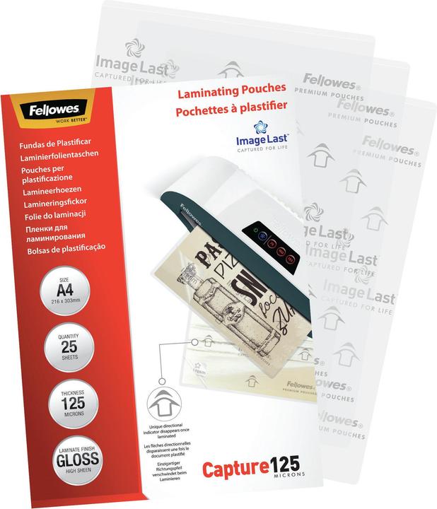 Produktbild Fellowes Capture 125 (A4, 25 Stück, 125 µm)