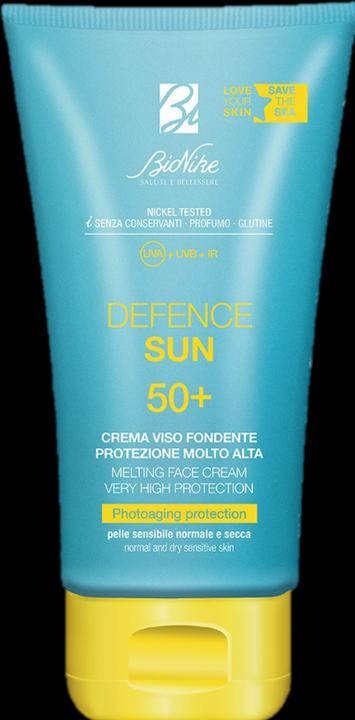 Actual product image BioNike DEFENCE SUN 50+ Crema viso fondente (Sun cream face, SPF 50, 50 ml)