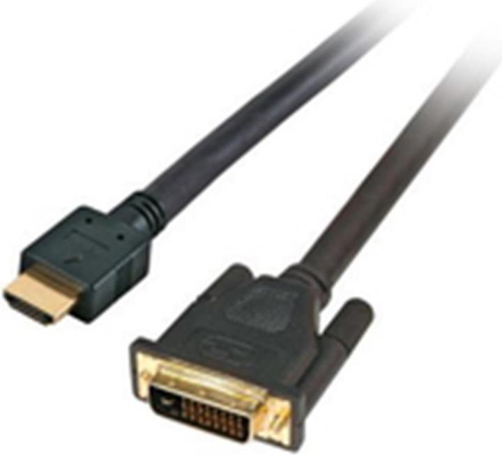 M-Cab Mcab HDMI TO DVI-D CABLE BLACK 2.0M DVI-D 24+1 FULL HD GOLD M/M (2 m, DVI)