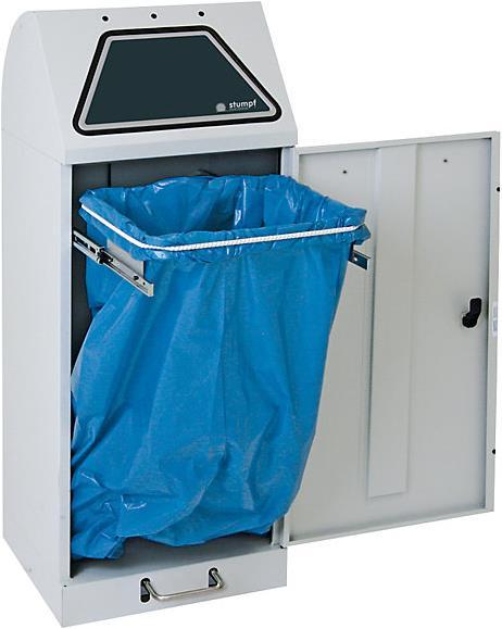 Produktbild kaiserkraft System-Wertstoffsammler, Einwurfklappe fussbetätigt (45 l)