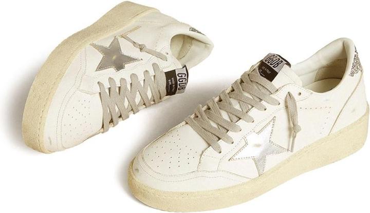 Immagine prodotto Golden Goose ballstar sneakers in leather color white and silver (38)