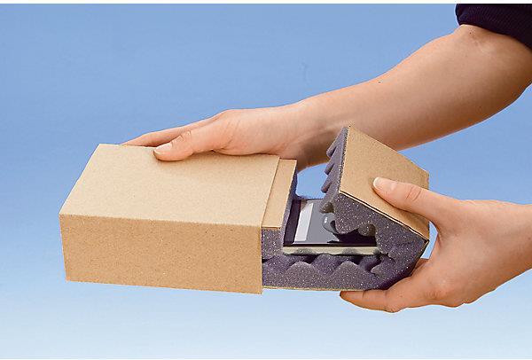Actual product image kaiserkraft Sliding boxes, inner part FEFCO 0907, outer part FEFCO 0503 (50 Piece)