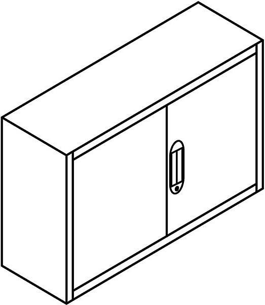 Produktbild C+P Aufsatzschrank mit Flügeltüren (120 x 50 x 50 cm)