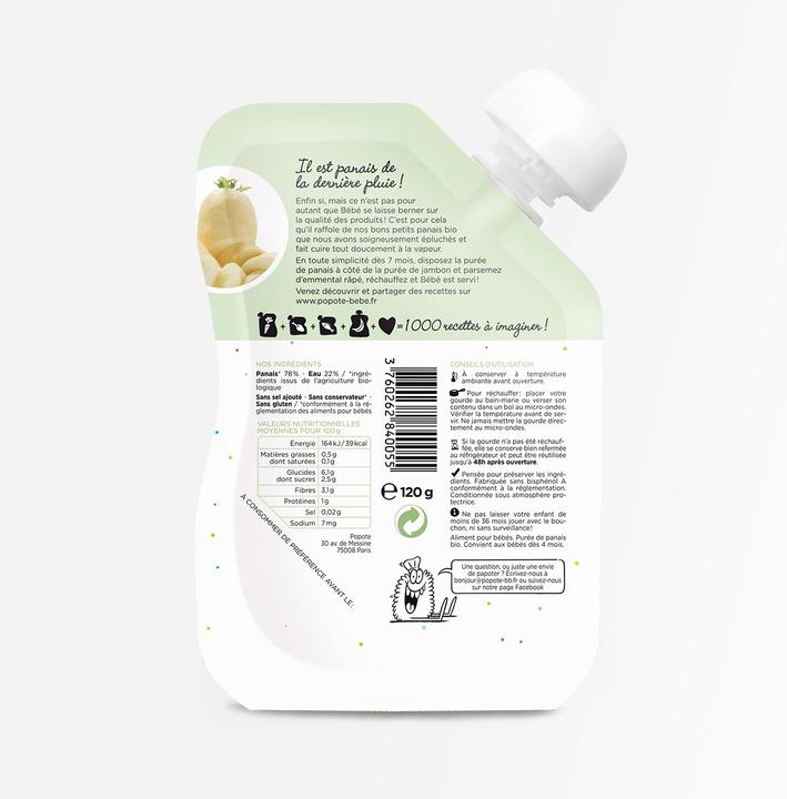 Immagine prodotto Popote Quetschie Pastinake BIO (120 g)
