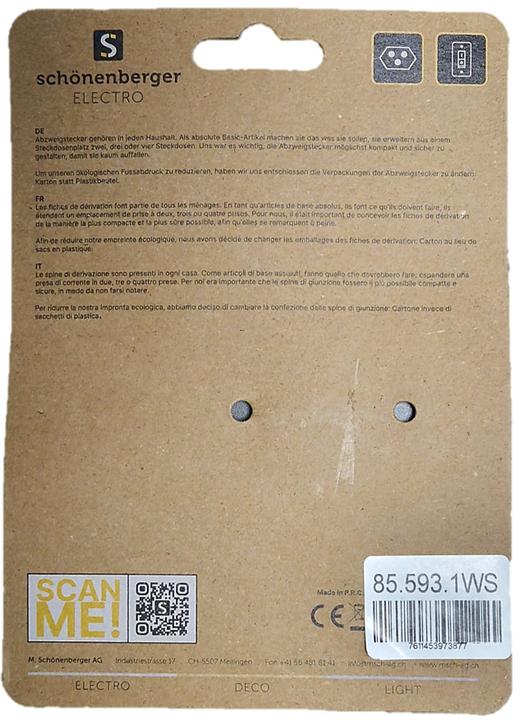 Image du produit Schönenberger Fiche de dérivation (Type 13, 1 x)