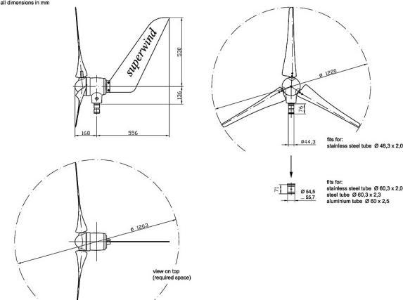 Produktbild Superwind sw 353 12V schwarz