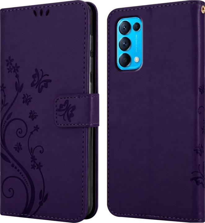 Produktbild Cadorabo Flower Book Hülle (Oppo Find X3 Lite)