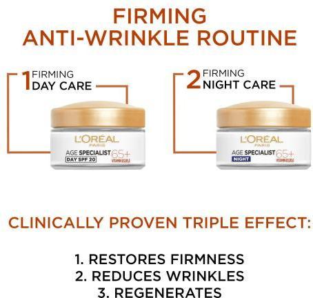 Actual product image L'Oréal Paris Age Specialist 65+ (50 ml, 24h cream, SPF 20)