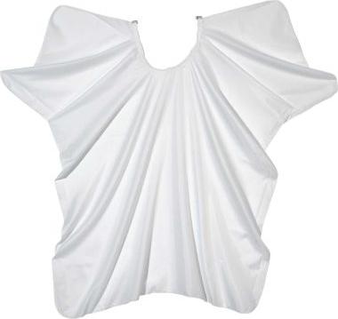 Immagine prodotto Solida Mantello da taglio per capelli con gancio uni bianco