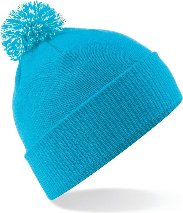 Light blue with bobble of the same colour