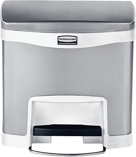 Image du produit Rubbermaid Poubelle à pédale en acier inoxydable (15 l)