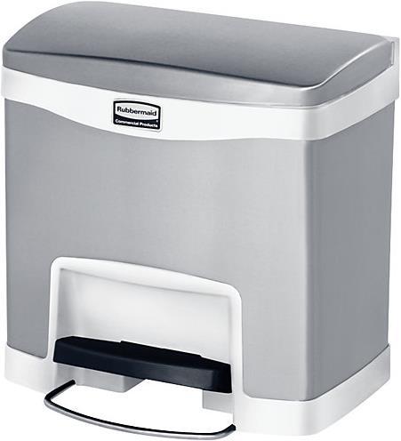 Rubbermaid Edelstahl-Tretabfallsammler (15 l)