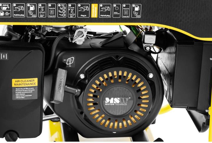 Produktbild MSW Inverter Stromerzeuger Benzin Stromaggregat Generator 2500 W 230 V AC manuell (2500 W, 5 l)