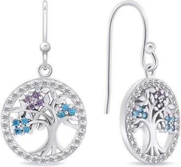 Brilio Silver - Popular silver earrings Tree of Life EA728W