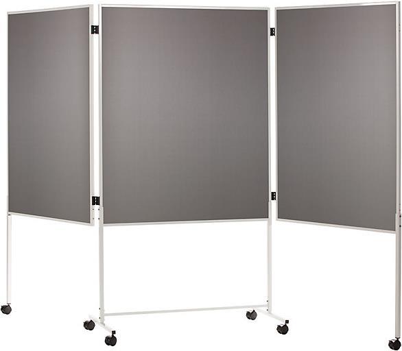 kaiserkraft Moderationswand, fahrbar (280 x 180 cm)