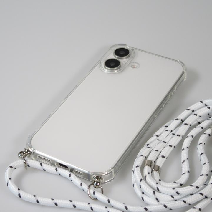 Immagine prodotto PhoneLook Copriscarpe in gel trasparente con lacci e lacciuoli (Apple iPhone 16 Plus)