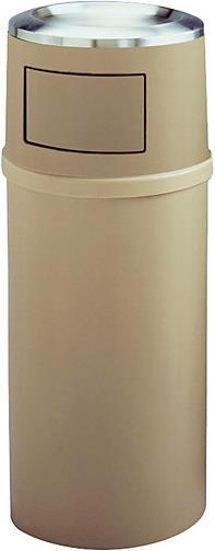 Actual product image Rubbermaid Litter garbage can, fire-retardant, with ashtray insert (80 l)